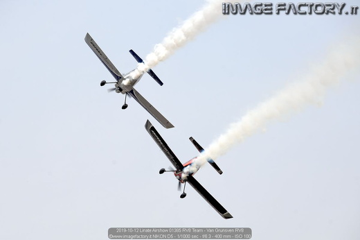 2019-10-12 Linate Airshow 01385 RV8 Team - Van Grunsven RV8